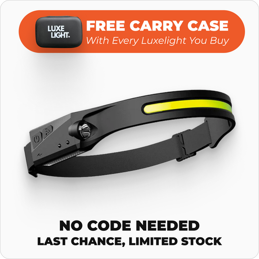 LuxeLight LED Headtorch (FREE CASE)